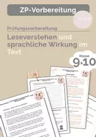 Vorschau - Arbeitsblätter - Leseverstehen und Sprachliche Mittel und ihre Wirkung - Deckblatt