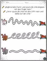Vorschau - Arbeitsblätter - FREEBIE: Kostenloses Kaninchen Schwungübungen Arbeitsblätter - Seite 2