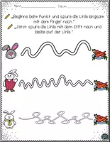 Vorschau - Arbeitsblätter - FREEBIE: Kostenloses Kaninchen Schwungübungen Arbeitsblätter - Seite 3