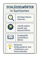 Vorschau - Arbeitsblätter - Sachtexte verstehen - Schlüsselwörter finden und markieren - verschiedene Sachtexte und Vertiefung mit Lösungen (Klasse 5 6 7) - Seite 1
