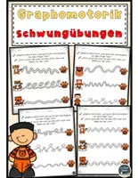 Vorschau - Arbeitsblätter - Tiger-Abenteuer: Schwungübungen zur Förderung der Stiftmotorik für Vorschule und 1. Klasse - Deckblatt