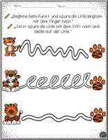 Vorschau - Arbeitsblätter - Tiger-Abenteuer: Schwungübungen zur Förderung der Stiftmotorik für Vorschule und 1. Klasse - Seite 2