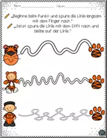 Vorschau - Arbeitsblätter - Tiger-Abenteuer: Schwungübungen zur Förderung der Stiftmotorik für Vorschule und 1. Klasse - Seite 3