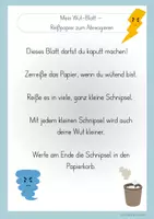 Vorschau - Fördermaterial/Inklusion - Das Wut-Blatt - Material zur Emotionsregulation für Kinder - Seite 2
