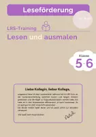 Vorschau - Arbeitsblätter - Leseförderung – lesen und ausmalen - Seite 1