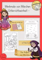Vorschau - Arbeitsblätter - Märchen Merkmale Aufbau Unterrichtseinheit Werkstatt Klasse 1 2 - Deckblatt