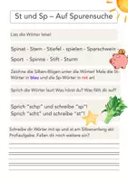 Vorschau - Arbeitsblätter - Stürmisch & Spannend - "St" und "Sp" meistern - Seite 2