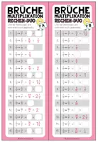 Vorschau - Arbeitsblätter - Brüche 6. Klasse, Bruchrechnung Übungen, Brüche addieren, subtrahieren, multiplizieren, dividieren, kürzen, erweitern, Brüche vergleichen, gemischte Zahlen, Bruchrechnen Arbeitsblätter, Mathe Übungen | Materialpaket - Seite 3