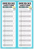 Vorschau - Arbeitsblätter - Dreiecke 6. 7. Klasse, Geometrie Übungen, Dreiecksarten, Winkel im Dreieck, Dreiecke konstruieren, Umfang, Flächeninhalt, besondere Linien im Dreieck, Mathe Arbeitsblätter | Materialpaket - Seite 3