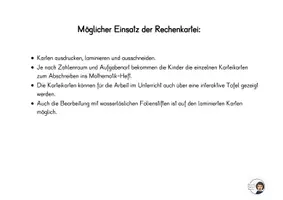 Vorschau - Stationenlernen - Rechenkartei ZR 100 - Seite 1