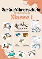 Vorschau - Stundenentwürfe - Geräteführerschein (Klasse 1), Einheit mit 5 Unterrichtsstunden - Deckblatt