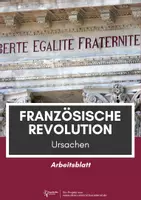 Vorschau - Arbeitsblätter - Französische Revolution ⎮ Ursachen - Sachtext und Aufgaben - Deckblatt