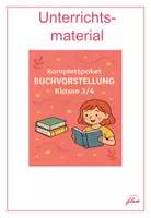Vorschau - Bildkarten - Komplettpaket Buchvorstellung Klasse 3/4 - Deckblatt