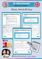 Aperçu - Préparation de séance / Séance complète - B1 PRELIMINARY WRITING GUIDES & 30 WRITING TASKS – Learning Pack - Page 1