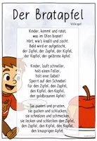 Vorschau - Arbeitsblätter - "Der Bratapfel" - Gedicht Weihnachten - Seite 2