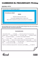Aperçu - Préparation de séance / Séance complète - B1 PRELIMINARY WRITING GUIDES & 30 WRITING TASKS – Learning Pack - Page 3