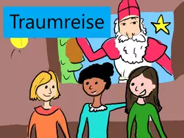 Vorschau - Mal- und Bastelvorlagen - Traumreise Nikolaus - Deckblatt