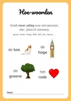 Voorbeeld - Hoe-woorden - Voorblad