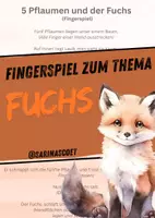 Vorschau - Spiele - Fünf Pflaumen und der Fuchs - Fingerspiel - Deckblatt
