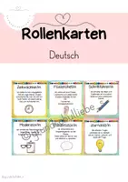 Vorschau - Aufgabenkarten - Rollenkarten für die Gruppenarbeit - Deckblatt