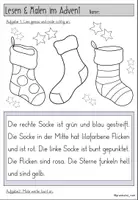 Vorschau - Arbeitsblätter - FREEBIE: Lesen und Malen im Advent / Weihnachten 1.-4. Klasse - Seite 3