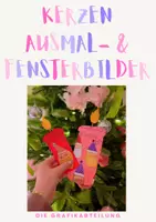 Vorschau - Mal- und Bastelvorlagen - 🕯️❄️ Kerzen Ausmal- und Fensterbilder - Deckblatt