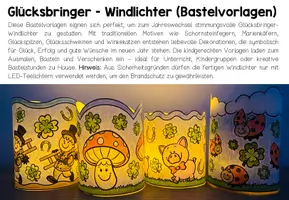 Vorschau - Mal- und Bastelvorlagen - WINDLICHTER (Bastelvorlagen) - Sparpaket (wachsendes Paket) - Seite 2