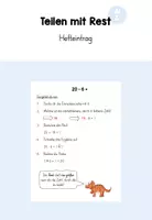 Vorschau - Arbeitsblätter - Hefteintrag: Teilen mit Rest (Klasse 3) - Deckblatt