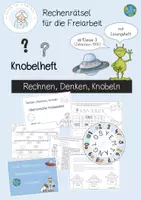 Vorschau - Arbeitsblätter - Denkaufgaben Rechenrätsel Knobelheft ab Klasse 3 - Deckblatt