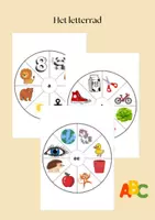 Voorbeeld - Het letterrad - 1ste leerjaar/groep 3 - Voorblad