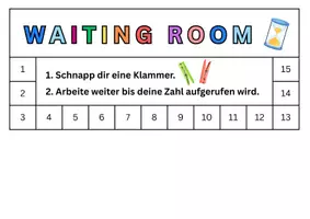 Vorschau - Stationenlernen - Waiting Room - Deckblatt