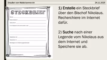 Vorschau - Stundenentwürfe - Draußen vom Walde komme ich - Hl. Nikolaus - Seite 3