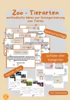 Vorschau - Spiele - Thema Zoo - Unterschiede der Tierarten - Deckblatt