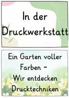 Vorschau - Unterrichtsreihen - In der Druckwerkstatt - Wir drucken den Schulgarten! - Seite 1