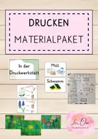 Vorschau - Unterrichtsreihen - In der Druckwerkstatt - Wir drucken den Schulgarten! - Deckblatt