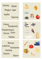 Vorschau - Spiele - Herbst-Wortspiel zur Leseförderung - Deckblatt