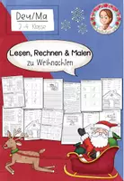 Vorschau - Arbeitsblätter - Lesen, Rechen und Malen zum Weihnachtsabend (Klasse 1-3) Weihnachten Advent - Deckblatt