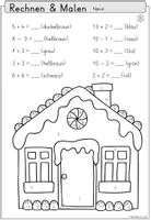 Vorschau - Arbeitsblätter - Lesen, Rechen und Malen zum Weihnachtsabend (Klasse 1-3) Weihnachten Advent - Seite 3