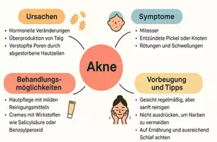 Vorschau - Arbeitsblätter - AB mit Fragen zum Thema "Akne" + Lösungsblatt + Mindmap + Infografik - Seite 2