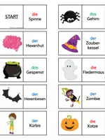 Vorschau - Spiele - DaZ Domino Halloween - Artikel farbig - Seite 1