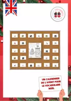 Aperçu - Affichage - Un Calendrier de l'Avent - Vocabulaire de Noël - Page de couverture