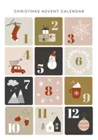 Aperçu - Affichage - Un Calendrier de l'Avent - Vocabulaire de Noël - Page 1