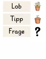 Vorschau - Bildkarten - Reflexionskarten - Lob Tipp Frage - Seite 1