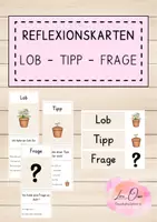 Vorschau - Bildkarten - Reflexionskarten - Lob Tipp Frage - Deckblatt