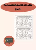 Vorschau - Spiele - Ausmaladventskalender Heft - Deckblatt