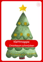 Vorschau - Stationenlernen - Christbaum schmücken Klettmappe - Deckblatt