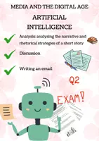 Vorschau - Präsentationen/Tafelbilder - Klausurmaterial: Media and Literature – AI_KI (Q2) - Deckblatt