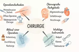 Vorschau - Arbeitsblätter - AB mit Fragen zum Thema "Chirurgie" + Lösungsblatt + Mindmap + Infografik - Seite 2
