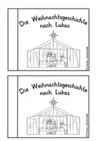 Vorschau - Mal- und Bastelvorlagen - Die Weihnachtsgeschichte nach Lukas - OHNE TEXT - Religion - Seite 1