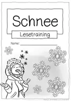 Vorschau - Arbeitsblätter - Lesetraining/Leseförderung - Schnee (Klasse 2) - Seite 2